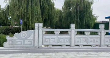 三门峡 芝麻灰桥栏杆、河道栏杆安装效果