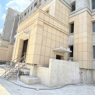 三门峡 黄金麻干挂，工地实拍