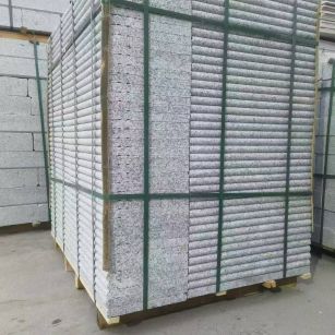 三门峡 芙蓉白3公分厚磨圆边、拉槽，楼梯踏步