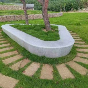 三门峡 芝麻白光面整石坐凳