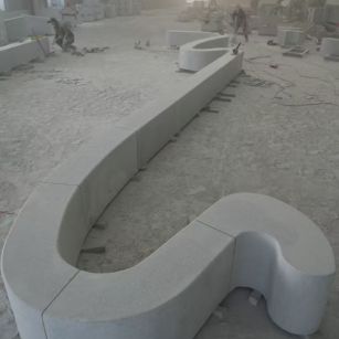 三门峡 花岗岩整石坐凳拼装