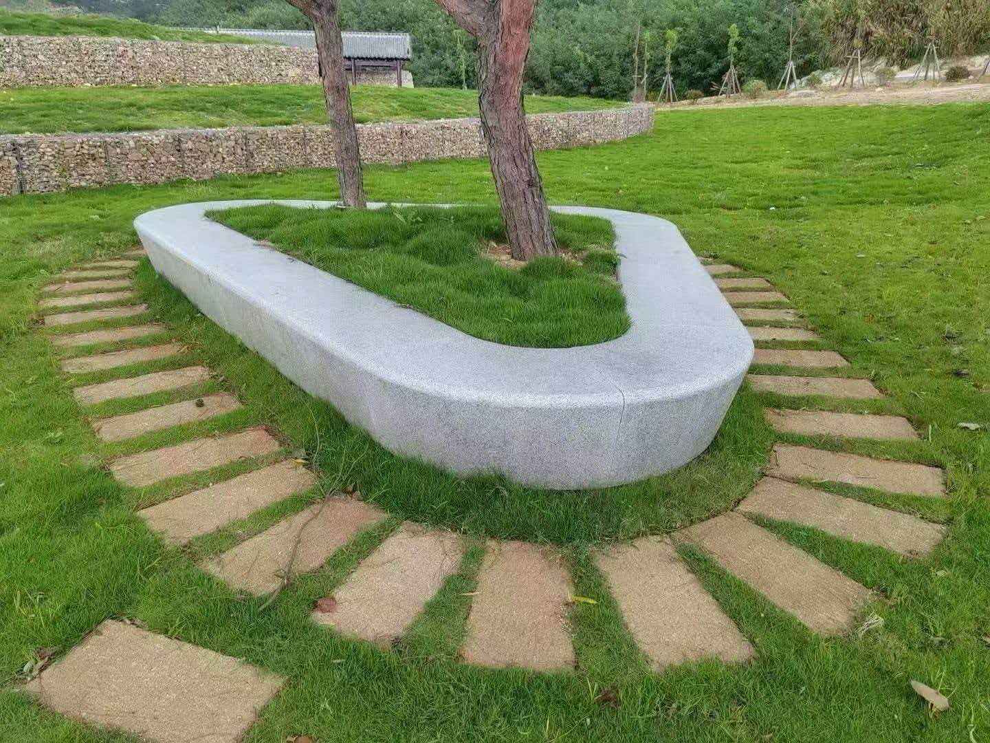 三门峡 芝麻白光面整石坐凳