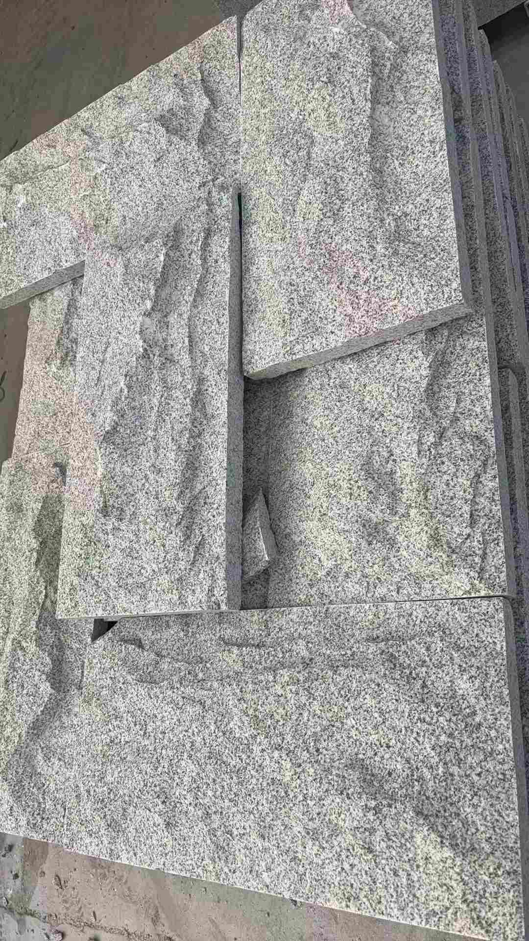 三门峡 芝麻白自然面花岗岩成品板