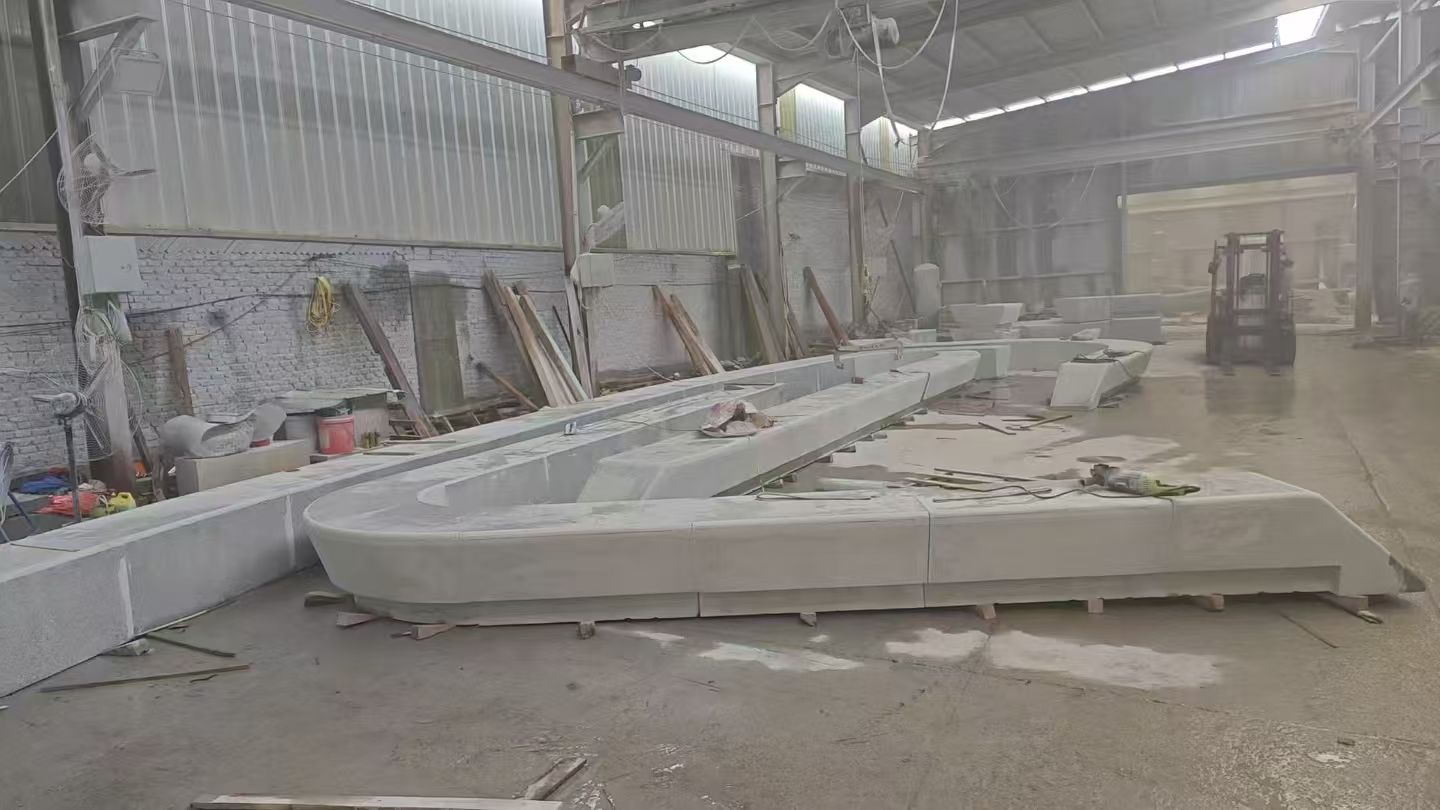 三门峡 花岗岩整石坐凳拼装