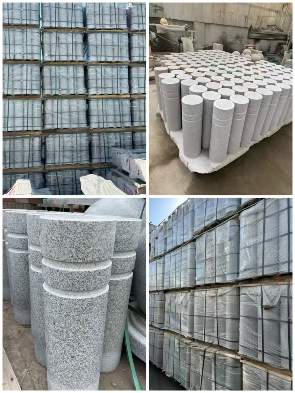 三门峡 芝麻白花岗岩挡车柱、隔离柱多少钱